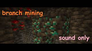 【Part 2】ASMR Minecraft sound only Branch Mining underground no talking sleep induction