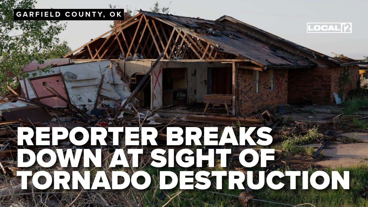 Reporter breaks down after seeing tornado destruction in Oklahoma - YouTube