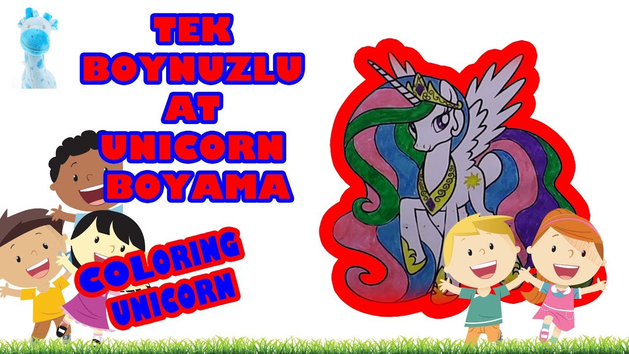 Tek Boynuzlu Unicorn Resmi Boyama iSaq