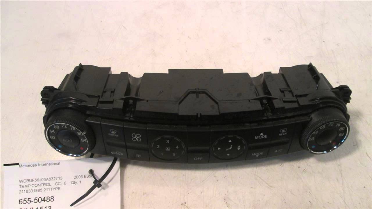 2006 Mercedes E350 Temperature Climate/AC heater control 2118301885