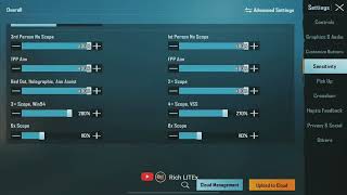 All sensivity 360 fps 🤯😱