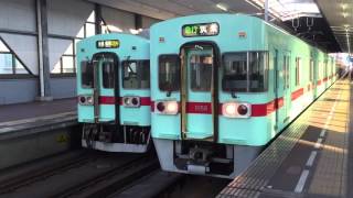 西鉄6050形6156F+西鉄6000形6005F西鉄薬院駅発車20151202