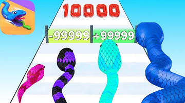 Satisfying Mobile Game: Snake Run Race 3D, Cubes 2048 Jump Top Gameplay Free Walkthrough Android,iOS