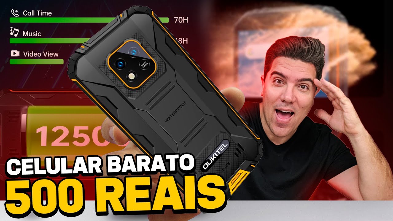 MELHOR CELULAR de 500 REAIS.. A PROVA D’ÁGUA e BARATO! OUKITEL WP18 ...