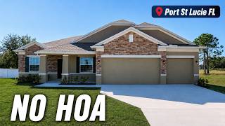 2427 SqFt 4 Bed   Den | New Construction House w/NO HOA in Port St Lucie Florida | 3 Car Garage