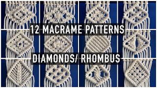 TOP 12 Best MACRAME DIAMONDS: RHOMBUS Part 7
