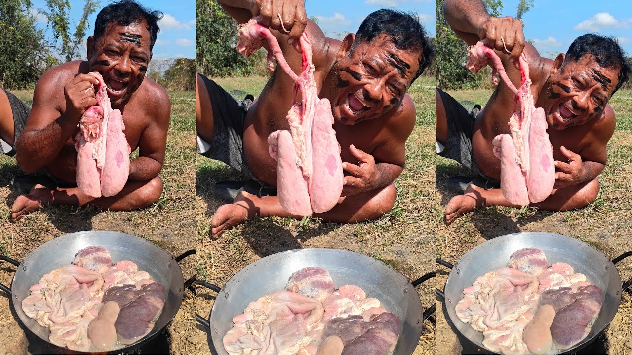 How to cook pork braised with chili recipe - village food