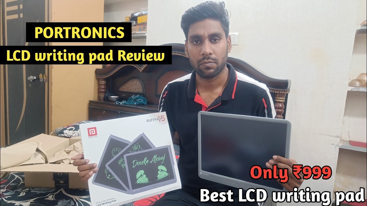 PORTRONICS RUFFPAD | Unboxing and First Impression | LCD writing pad ...