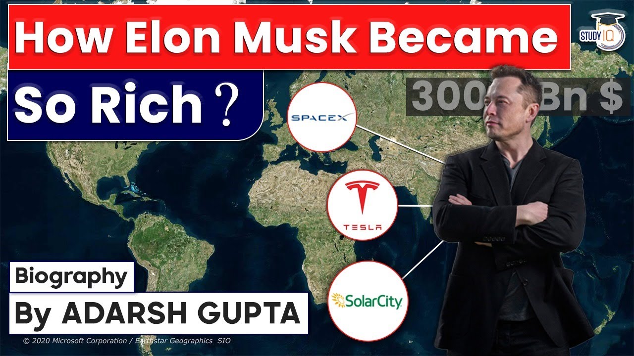 Biography of Elon Musk, How Elon Musk Became Richest Man of the World ? UPSC Current Affairs Studyiq