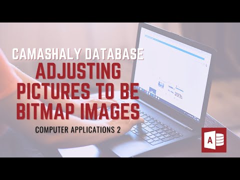 Camashaly Database - Adjusting Pictures to be Bitmap Images