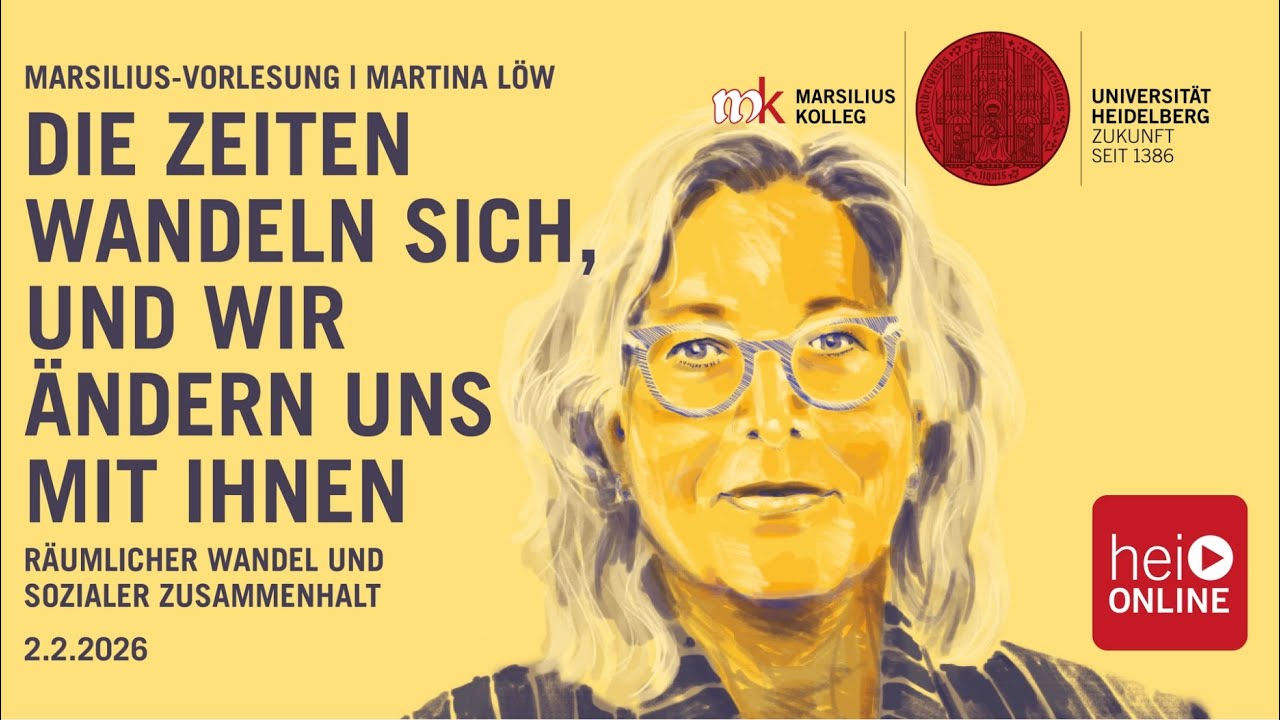 Marsilius-Vorlesung: Die Zeiten wandeln sich, und wir ändern uns mit ihnen