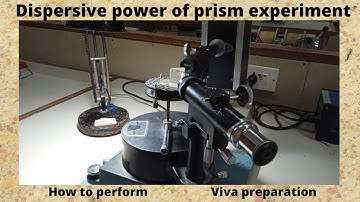 Dispersive power of prism