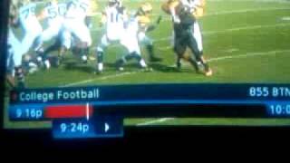 William Gholston Punch AFTER being facemaked by Wolverine lineman (see desc)