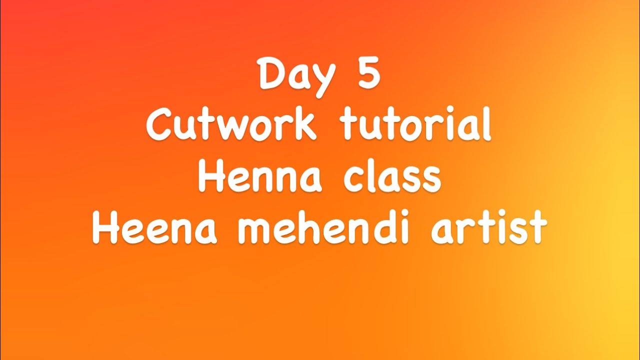 Cutwork mehendi tutorial,step-by-step #henna #hennaartist #mehendiclasses 