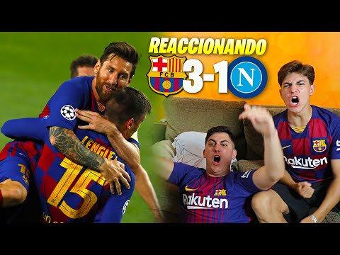 HINCHAS DEL BARÇA REACCIONAN AL BARÇA 3 - 1 NAPOLES *al carrer MANOLAS*