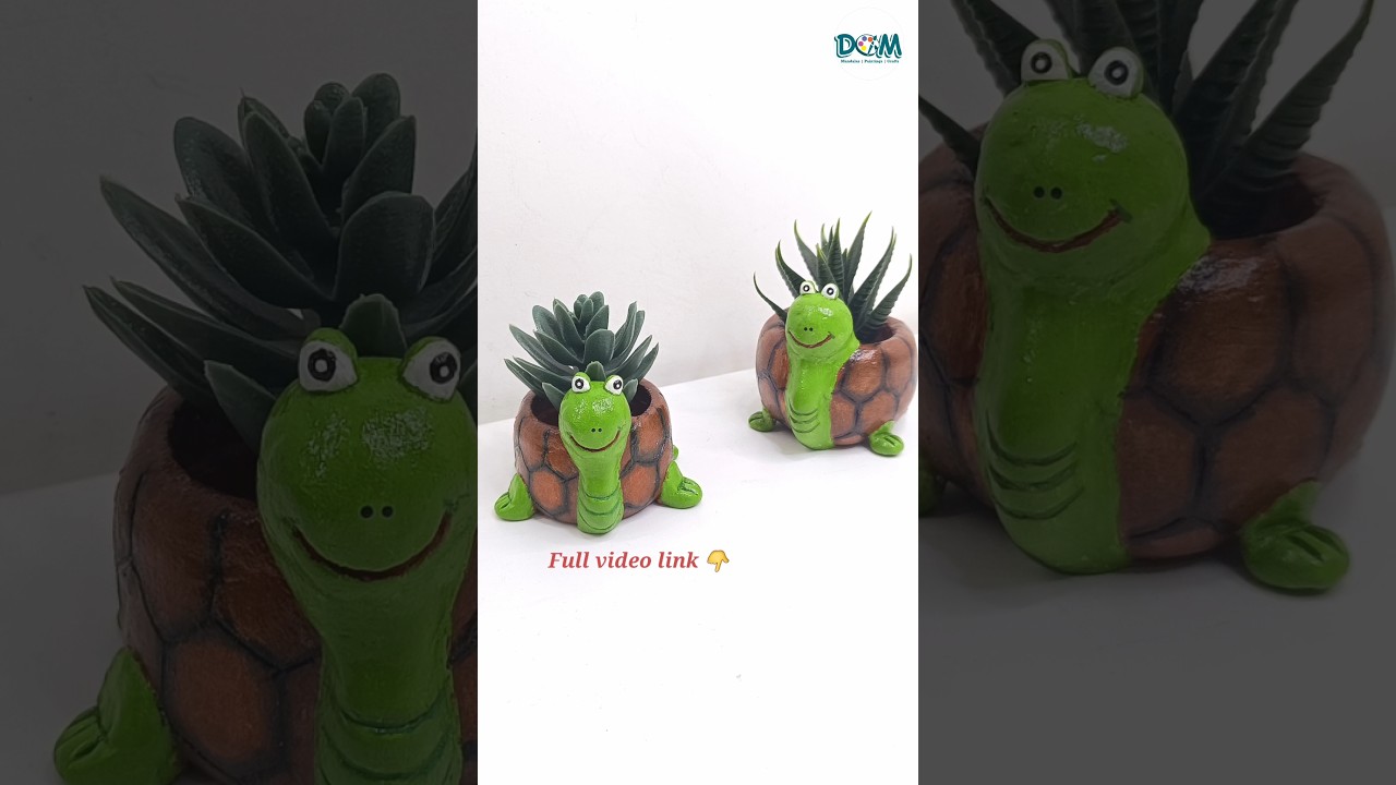 Easy Clay Tortoise Planter 😍😍 