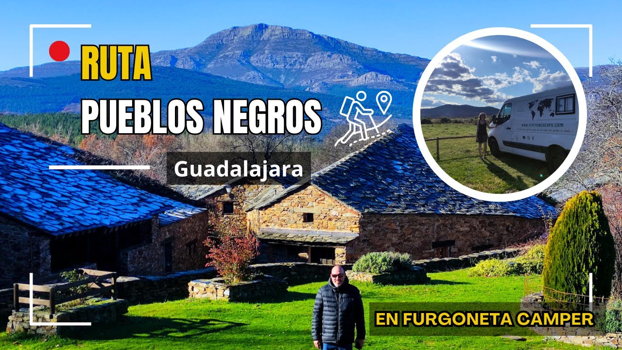 Ruta por los Pueblos Negros de Guadalajara en CAMPER o autocaravana #roadtrip #españa