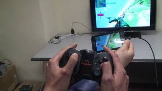 Use bluetooth controller to play smartphone games on TV with no lag
