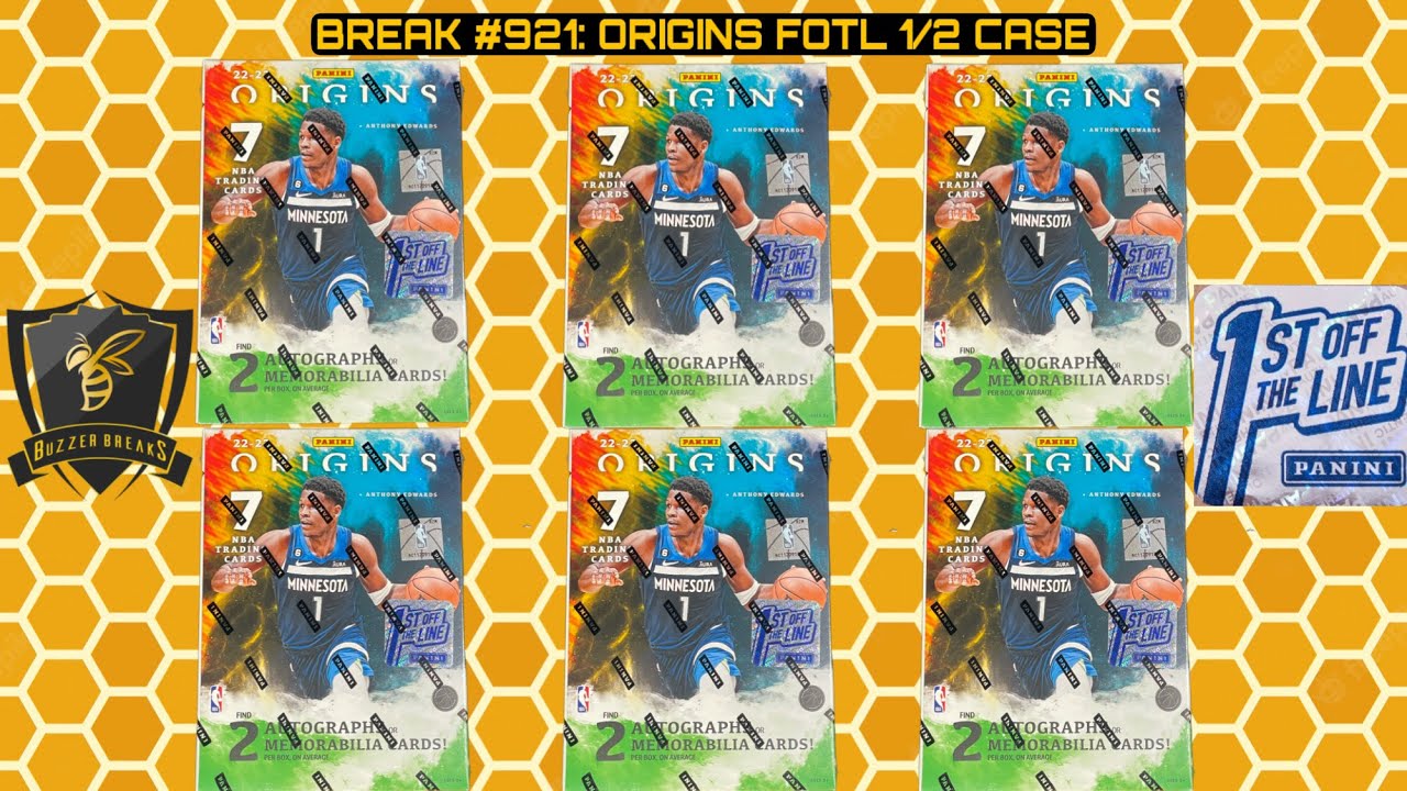 Buzzer Breaks Sports Cards Origins NBA First off the Line 1/2 Case 6