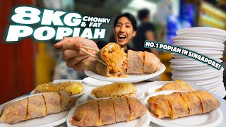 INSANE 8KG JUMBO Popiah Challenge ! | BEST Spring Rolls in Singapore?!