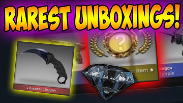 CS:GO - 5 Rarest Knife & Skins Unboxing Videos!