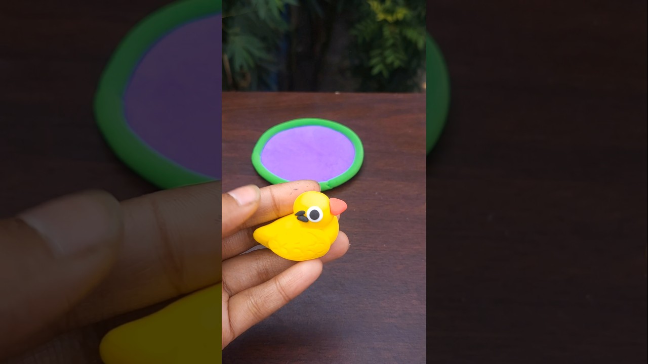 How To Make Clay Duck 