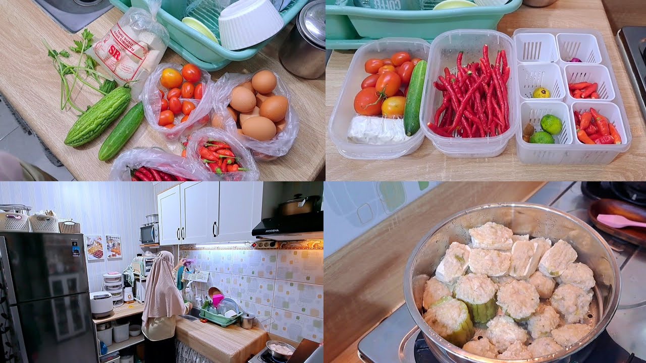 Belanja bumbu karena udah kehabisan cabe .bikin siomay adonan yg di stok di freezer