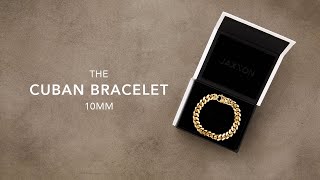 Men's Gold Cuban Link Bracelet | Men's Jewelry Unboxing | JAXXON