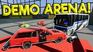 LEGO DEMO DERBY ARENA CRASHES! -  Brick Rigs Multiplayer Gameplay - Lego Toy Car Crash screenshot 5