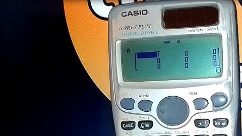 how to set matrix mode in casio fx991es plus calculator !! how to setup matrix mode in calculator