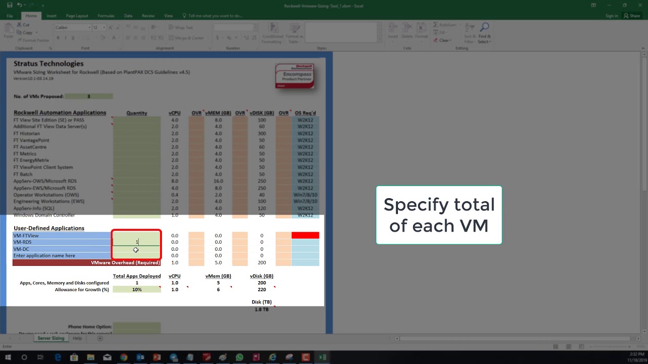 Design Server of PlantPAx & ThinManager Virtualization (VMWare ESXI