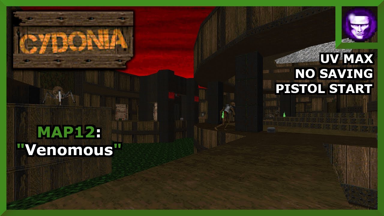 Final Doom Plutonia Cydonia UV Max Map12: "Venomous" (2:45) - YouTube