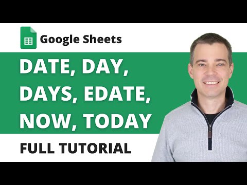 DATE, DAY, DAYS, EDATE, NOW and TODAY Functions in Google Sheets