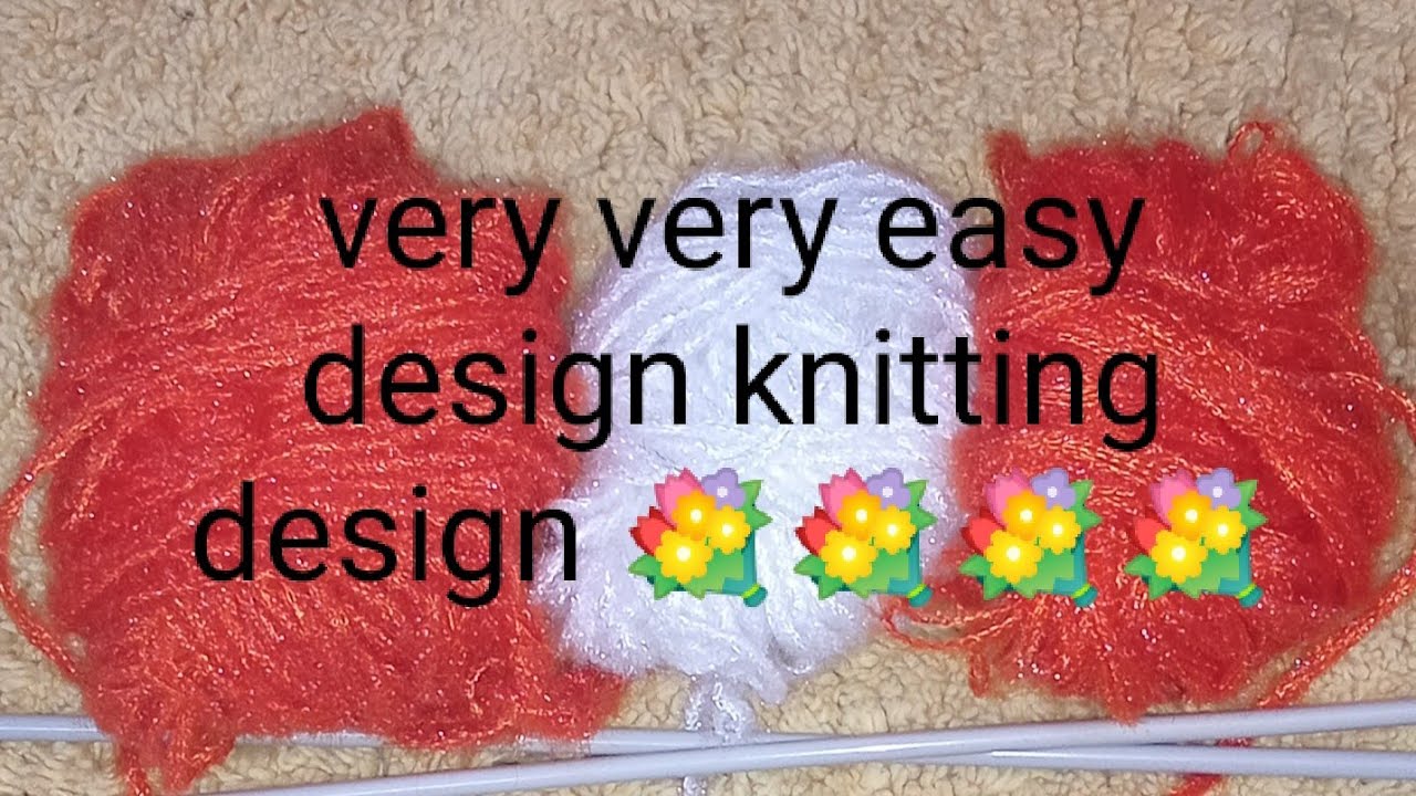 How to knit two colour 