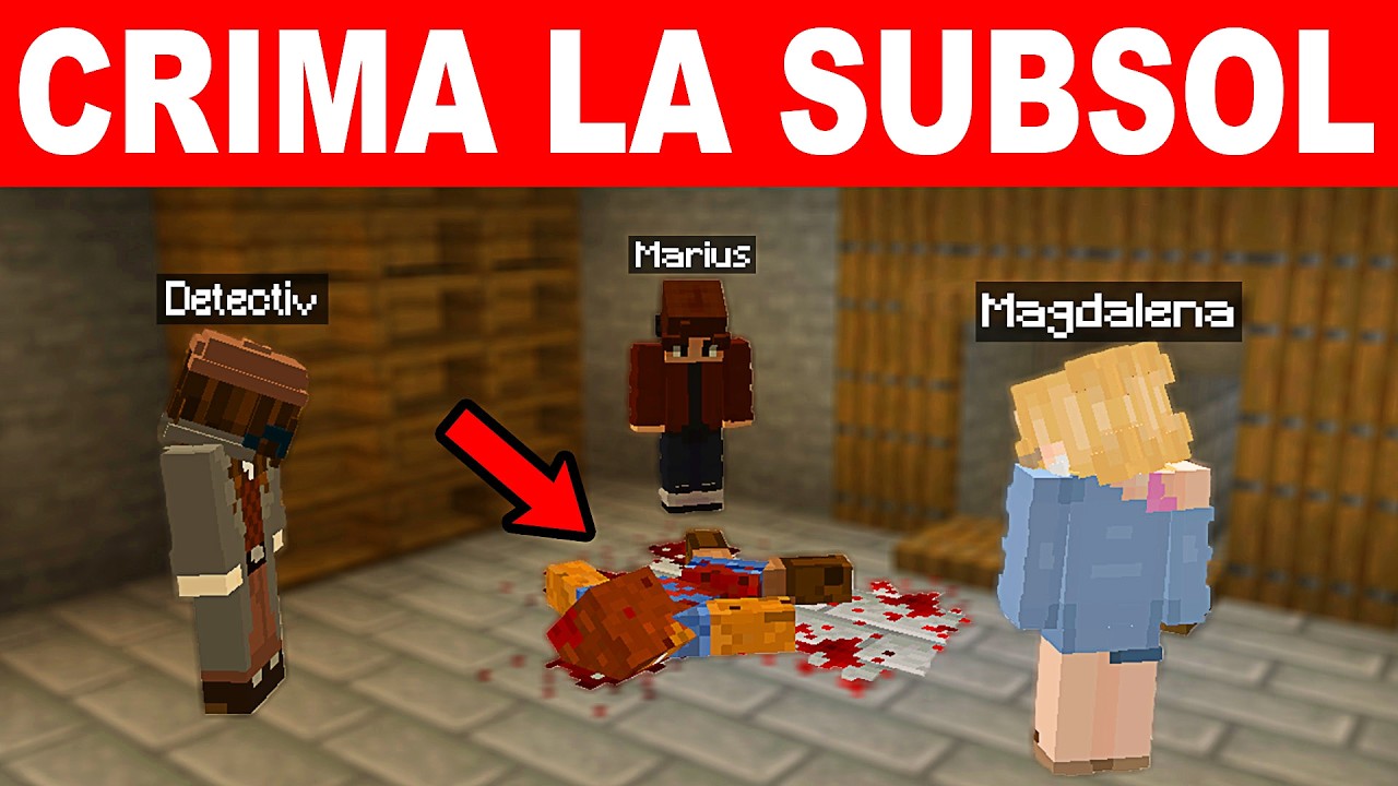 S-a facut o crimă la subsolul casei mele.. mă mut! (Minecraft)
