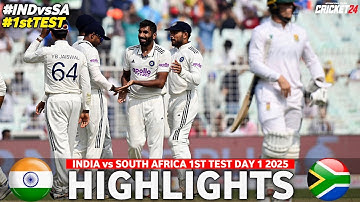 India vs South Africa 1st Test Day 1 Highlights 2025 | IND vs SA 1st Test Day 1 Highlights 2025