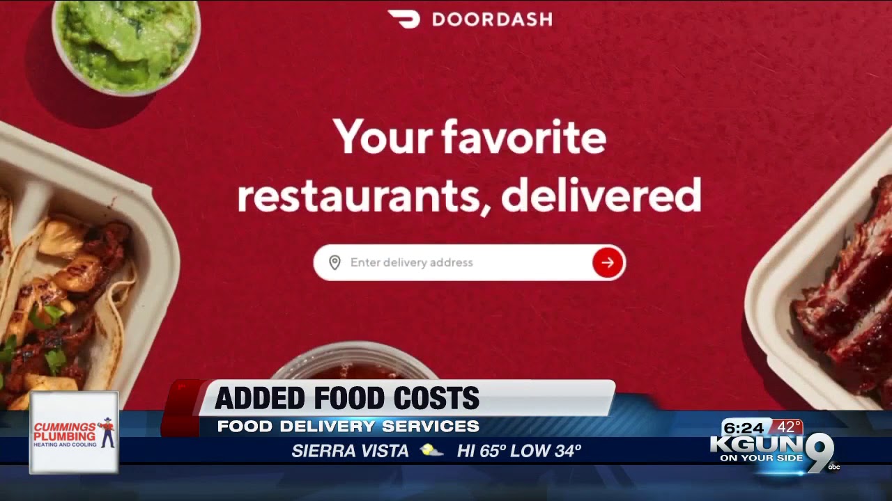 Hidden costs found in delivered food menu prices