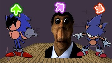 FNF Character Test | Gameplay VS Playground | SONIC TROJAN | OBUNGA  | EXTRAZ BROKEN | FNF Mode