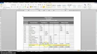 Accounting Worksheet   Part 2