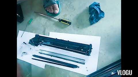 how to replace drum, blade and gear set of Ricoh 2851