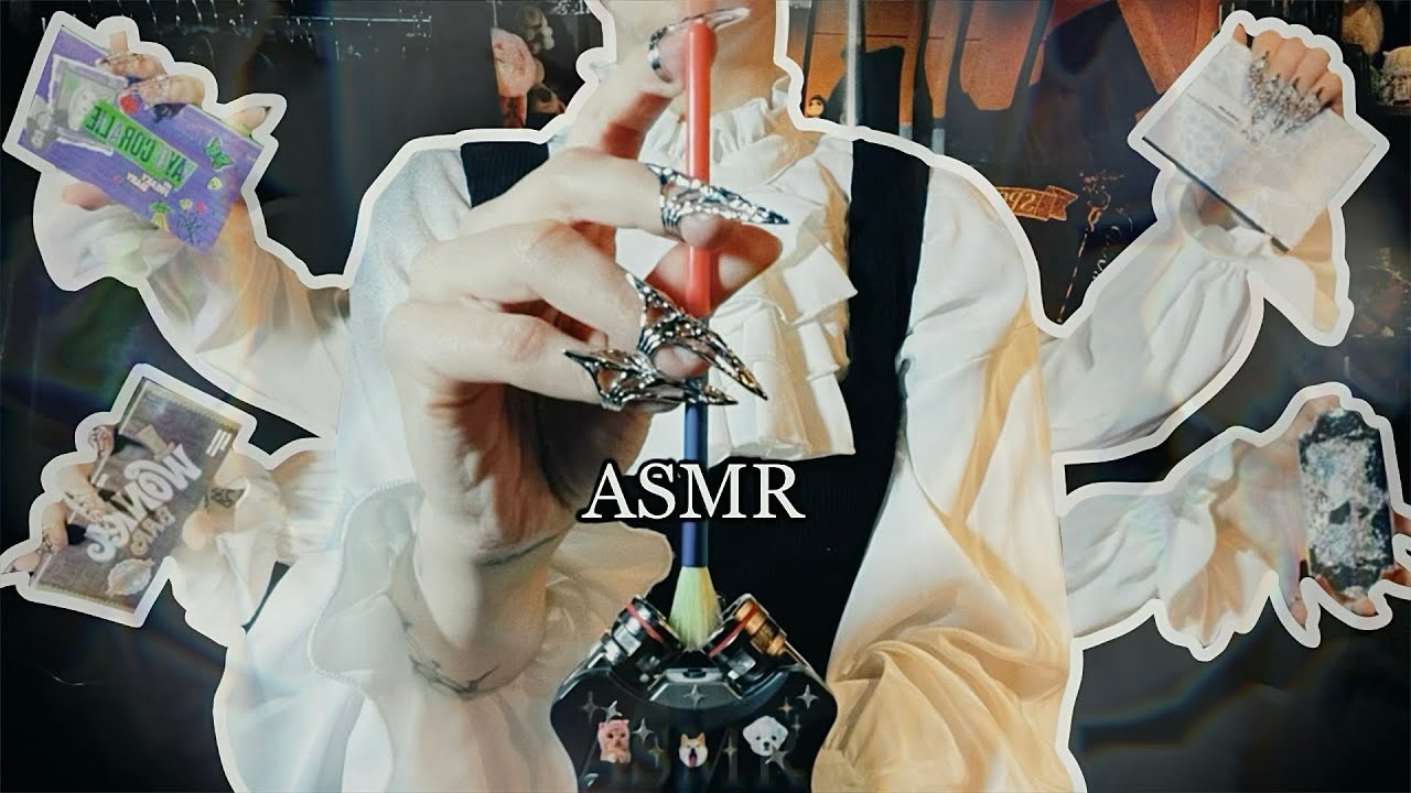 ASMR playing with my makeup palettes for deep sleep 💤 😶 no talking 