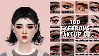 The Sims 4 | 100 EYEBROWS CC FINDS |   CC Links | Showcase | #1