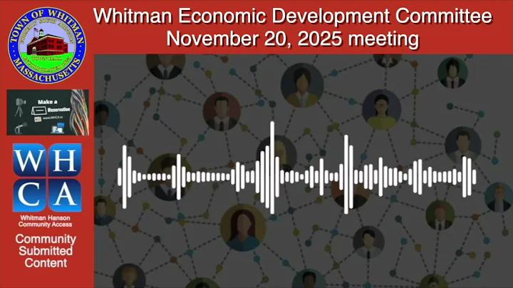 Whitman Economic Development Committee - November 20, 2025 meeting