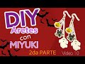 #DIY Aretes con delicas MIYUKI /#halloween 2da Parte