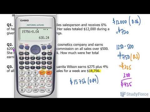 Calculating Commission and