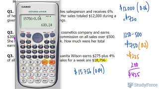 Calculating Commission and Gross Pay