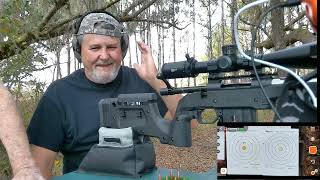 FIRST SHOTS! Howa1500 Action, Preferred Barrel Blanks Prefit SS, 1:8 Twist, MDT XRS Chassis system.