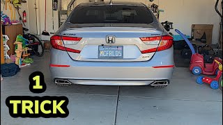 20182021 Honda Accord black emblem mod install with 1 TRICK