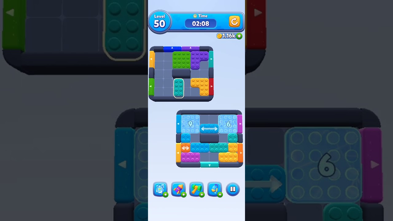 Color Block Jam level 50 Easy Solution 