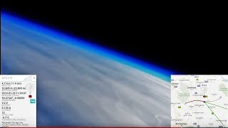 LIVE SPACE FLIGHT - real-time video from a camera flying to the edge of space